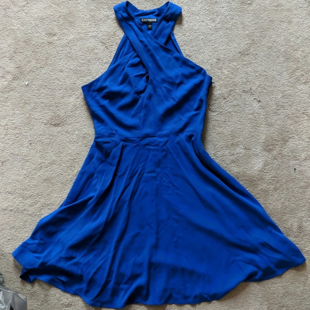 Blue mini dress
